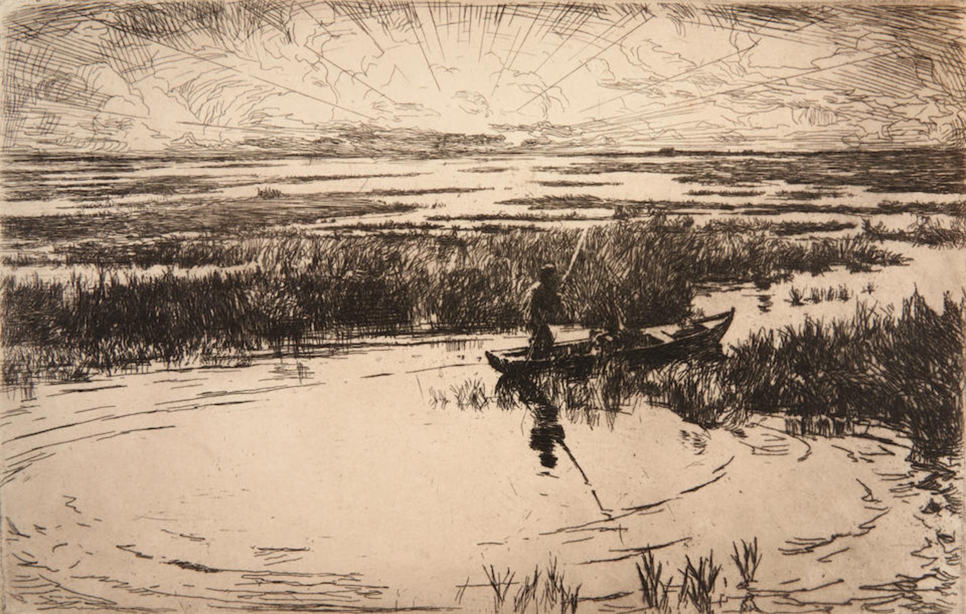 Frank Weston Benson (American, 1862-1951); Sunrise;