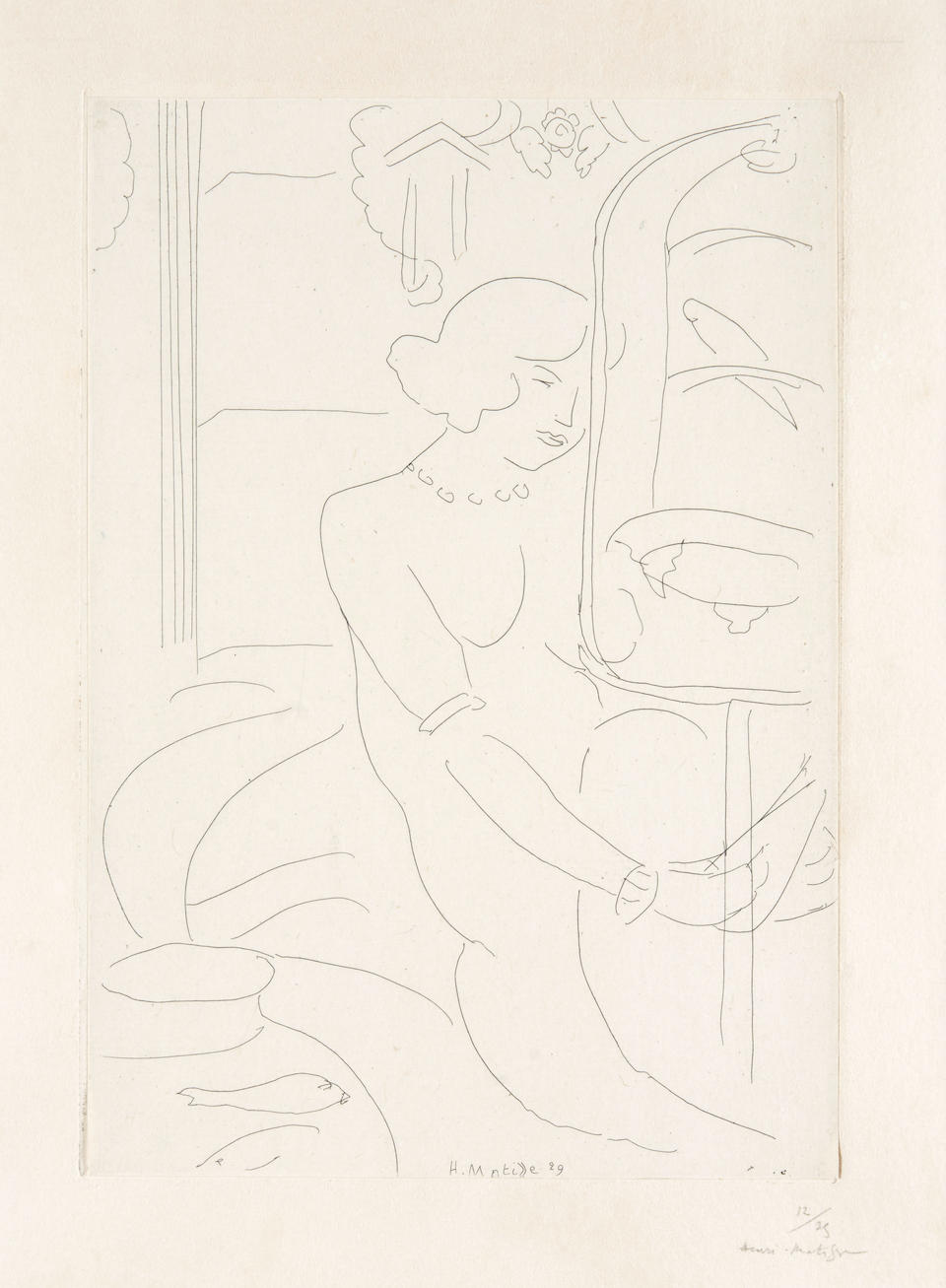 Henri Matisse (French, 1869-1954); La cage de perruches et les poissons rouges;