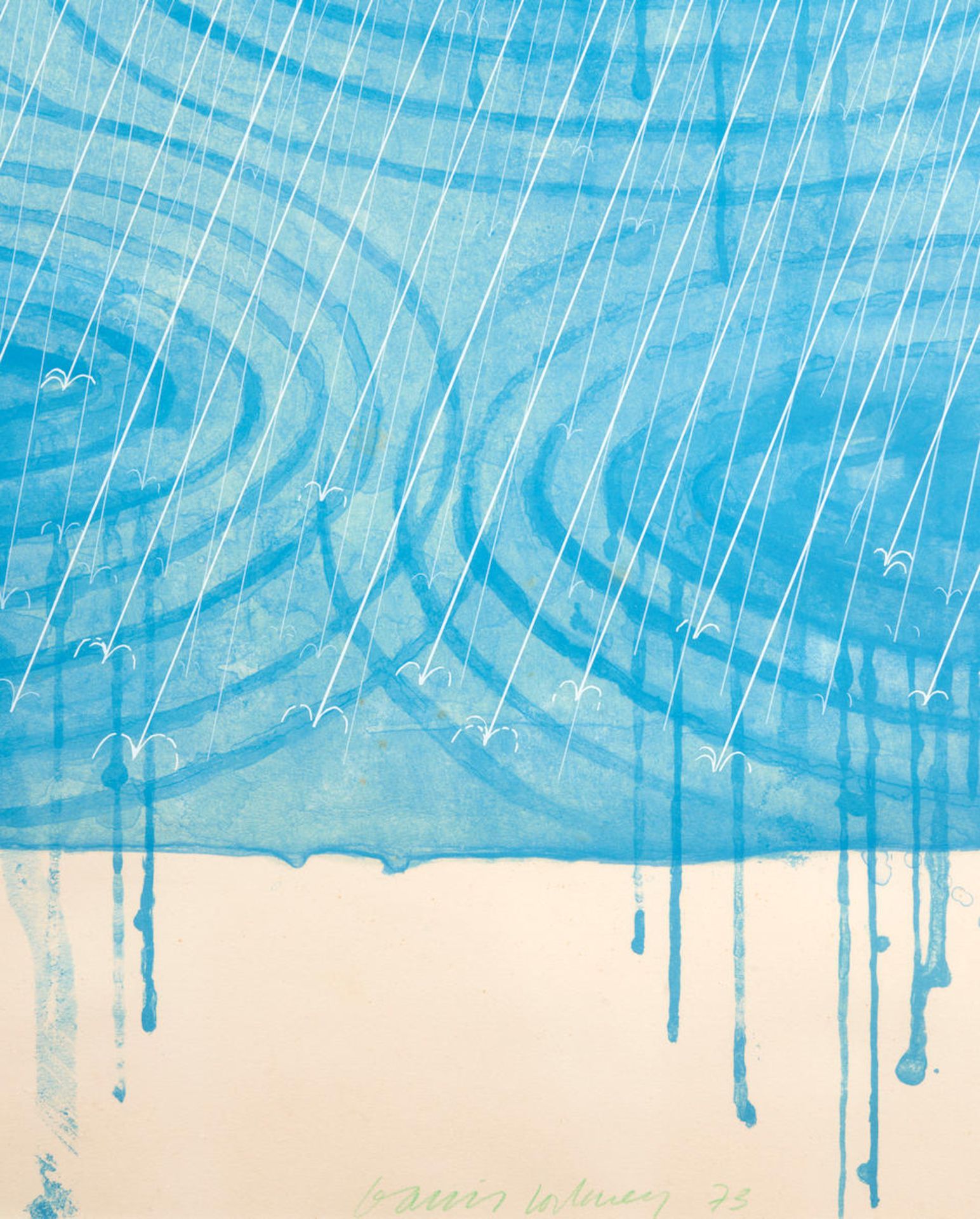 David Hockney (British, born 1937); Rain, from The Weather Series; - Bild 3 aus 4