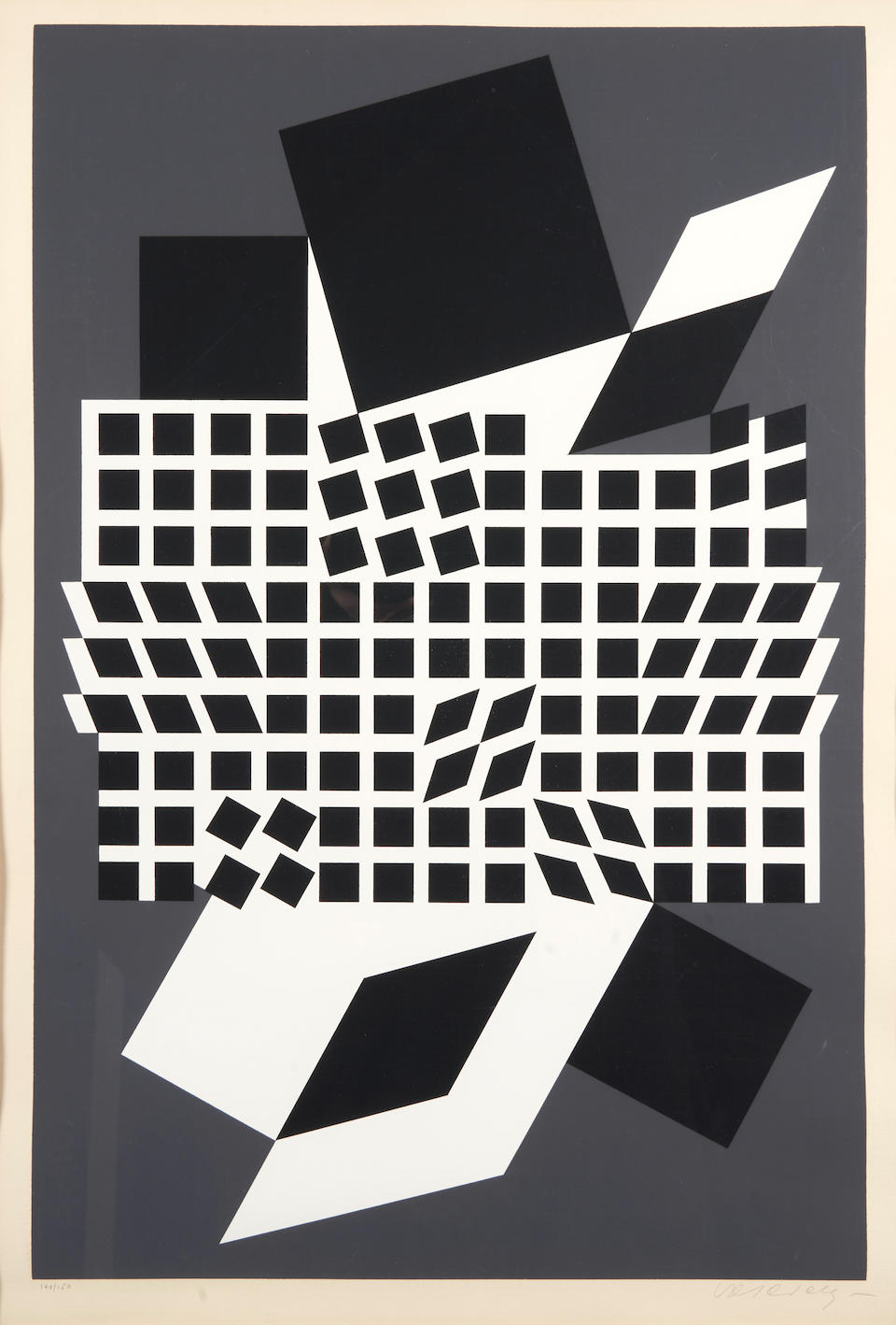 Victor Vasarely (Hungarian/French, 1906-1997); Oeta from the album Cinétique;