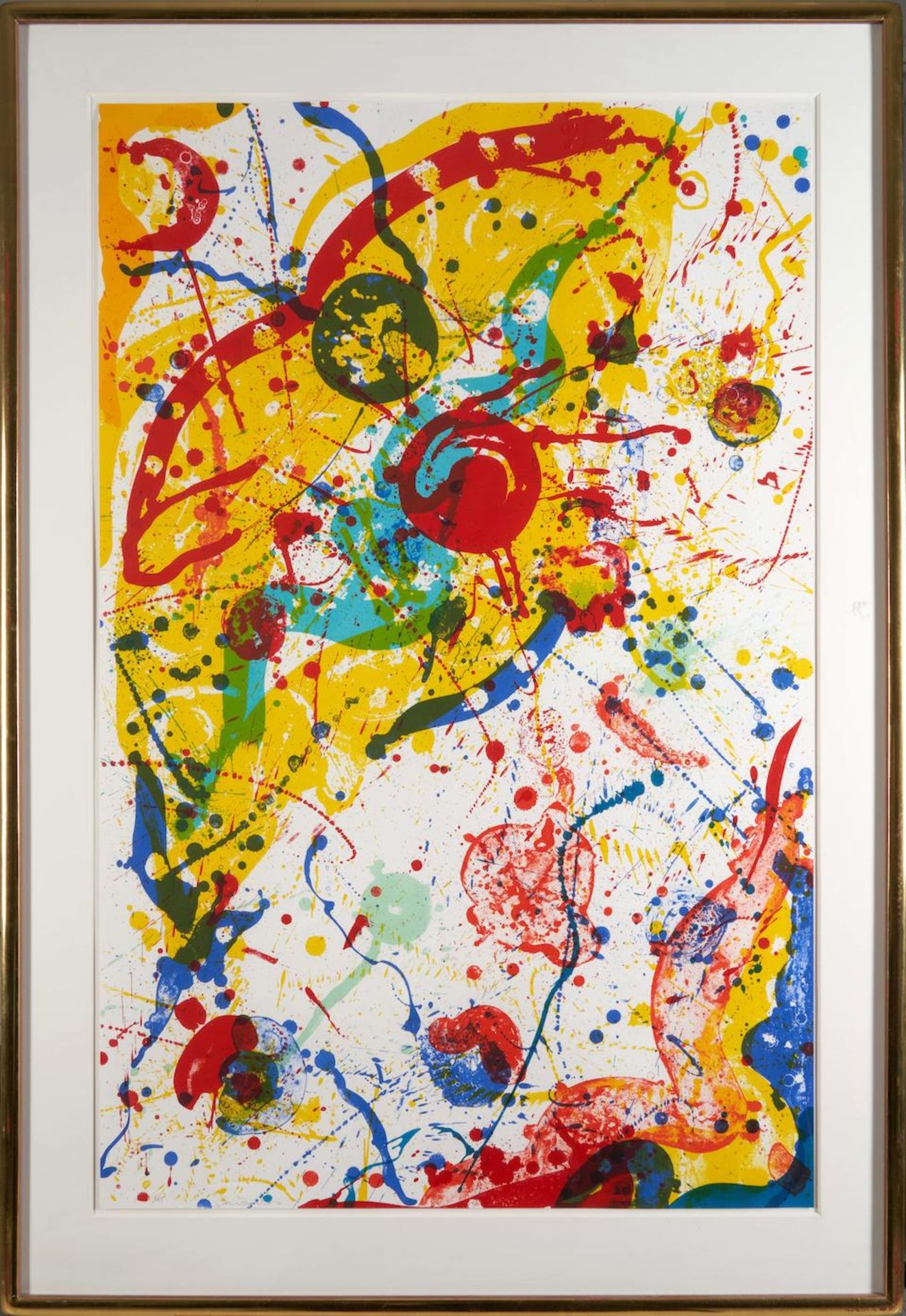 Sam Francis (American, 1923-1994); Untitled (SF-340); - Image 2 of 3