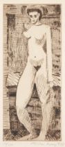 Milton Avery (American, 1885-1965); Young Girl Nude;