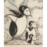 Henry R. Beekman (American, 1880-1938); Penguins;
