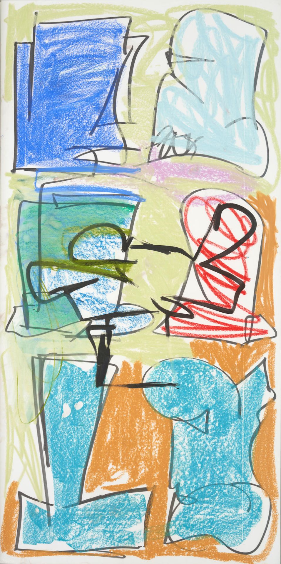 AARON GARBER-MAIKOVSKA (American, born 1978) Untitled (framed 127.0 x 248.9 x 6.4 cm (50 x 98 x ...