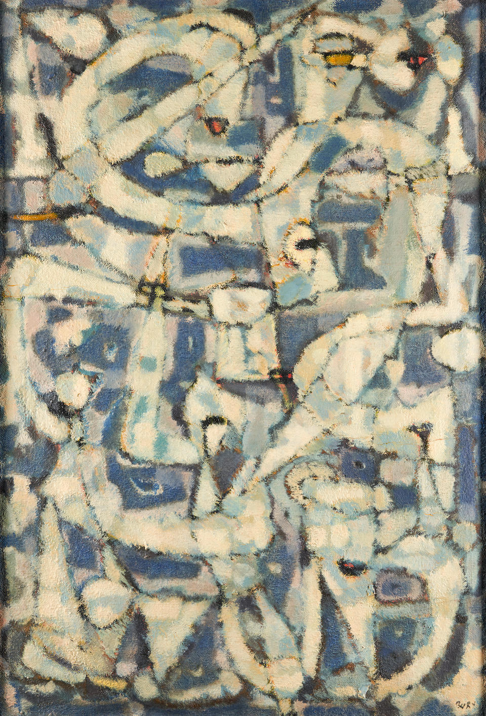 POL BURY (Belgian, 1922-2005) Untitled (framed 68.0 x 48.0 x 2.0 cm (26 3/4 x 18 3/4 x 3/4 in).)
