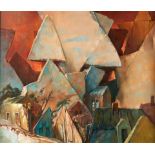 SAMUEL BAK (Israeli/American, born 1933) The New Sky (framed 68.6 x 78.7 x 6.4 cm (27 x 31 x 2 1...