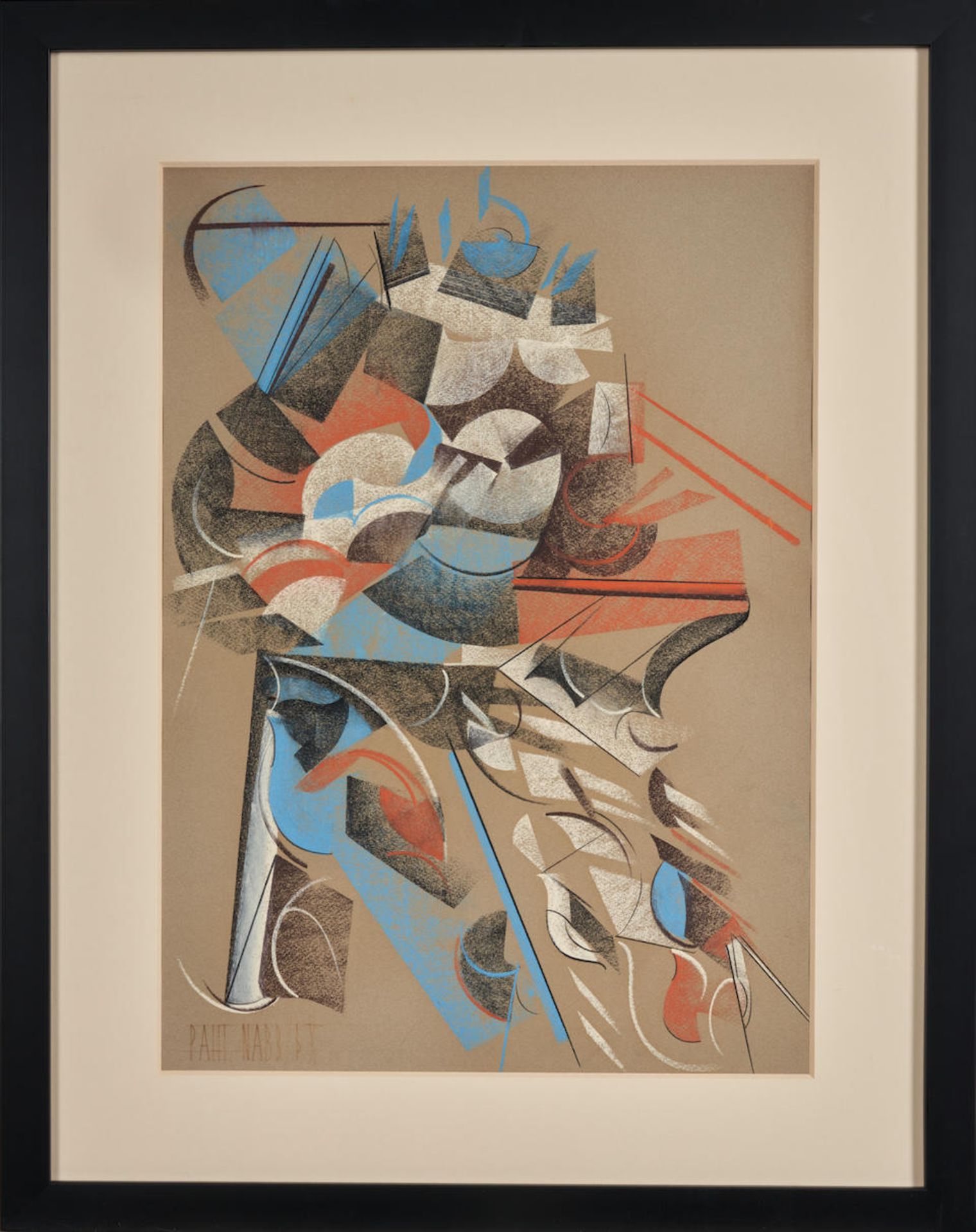 PAUL NABB (American, 20th Century) Untitled (framed 66.7 x 52.1 x 1.9 cm (26 1/4 x 20 1/2 x 3/4 ... - Bild 2 aus 4