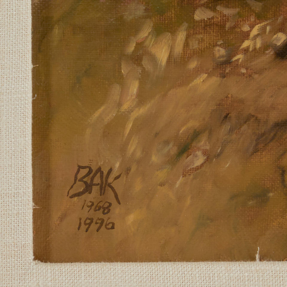 SAMUEL BAK (Israeli/American, born 1933) The Wanderer II (framed 139.7 x 99.0 x 6.4 cm (55 x 39 ... - Bild 7 aus 7