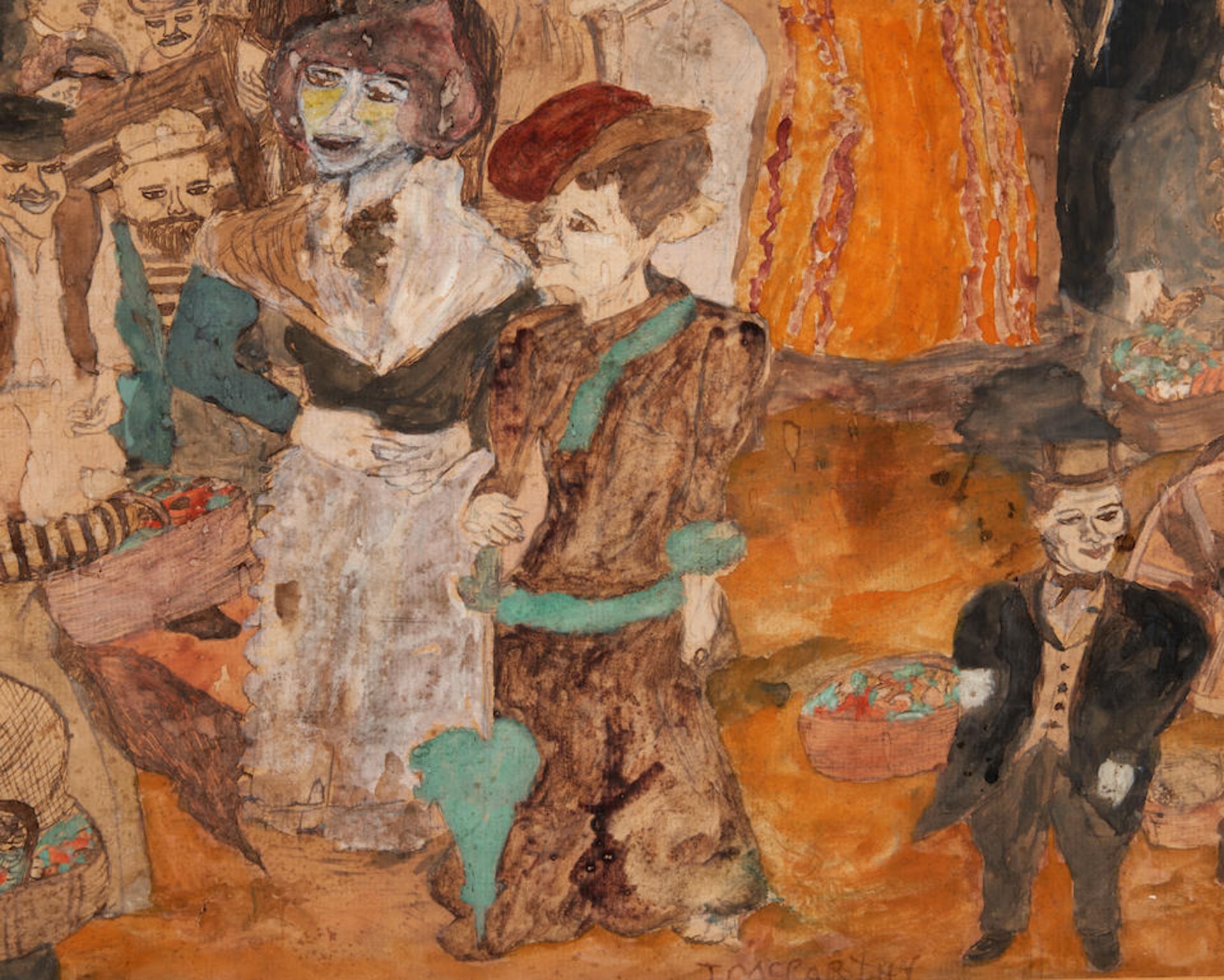 JUSTIN MCCARTHY (American, 1891-1977) Saratoga Trunk (framed 59 x 64 x 4.5 cm (23 1/4 x 25 1/4 x... - Bild 3 aus 4