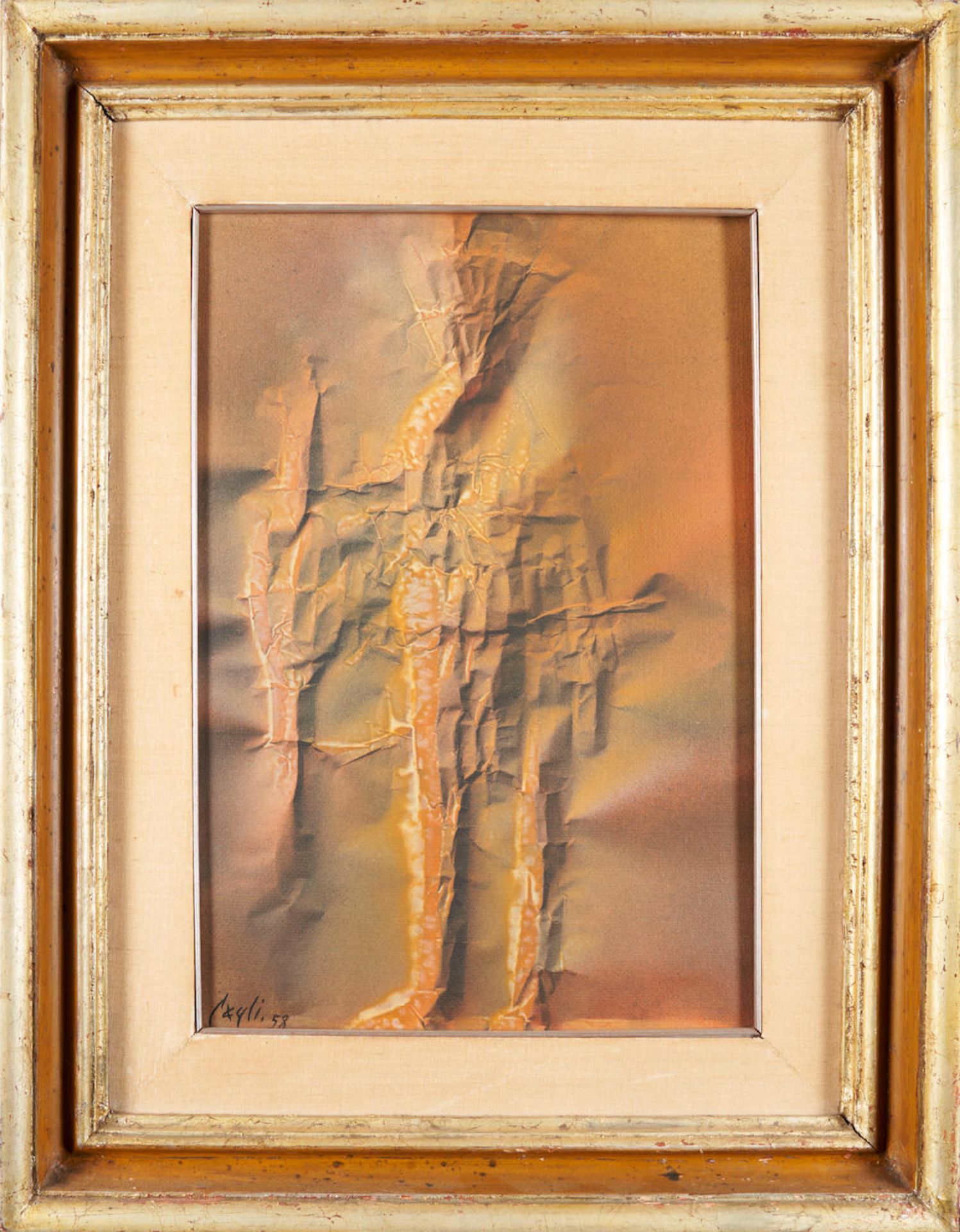 CORRADO CAGLI (Italian/American, 1910-1976) Il Cavaliere Polacco (framed 72.0 x 57.0 x 5.0 cm (2... - Bild 2 aus 4