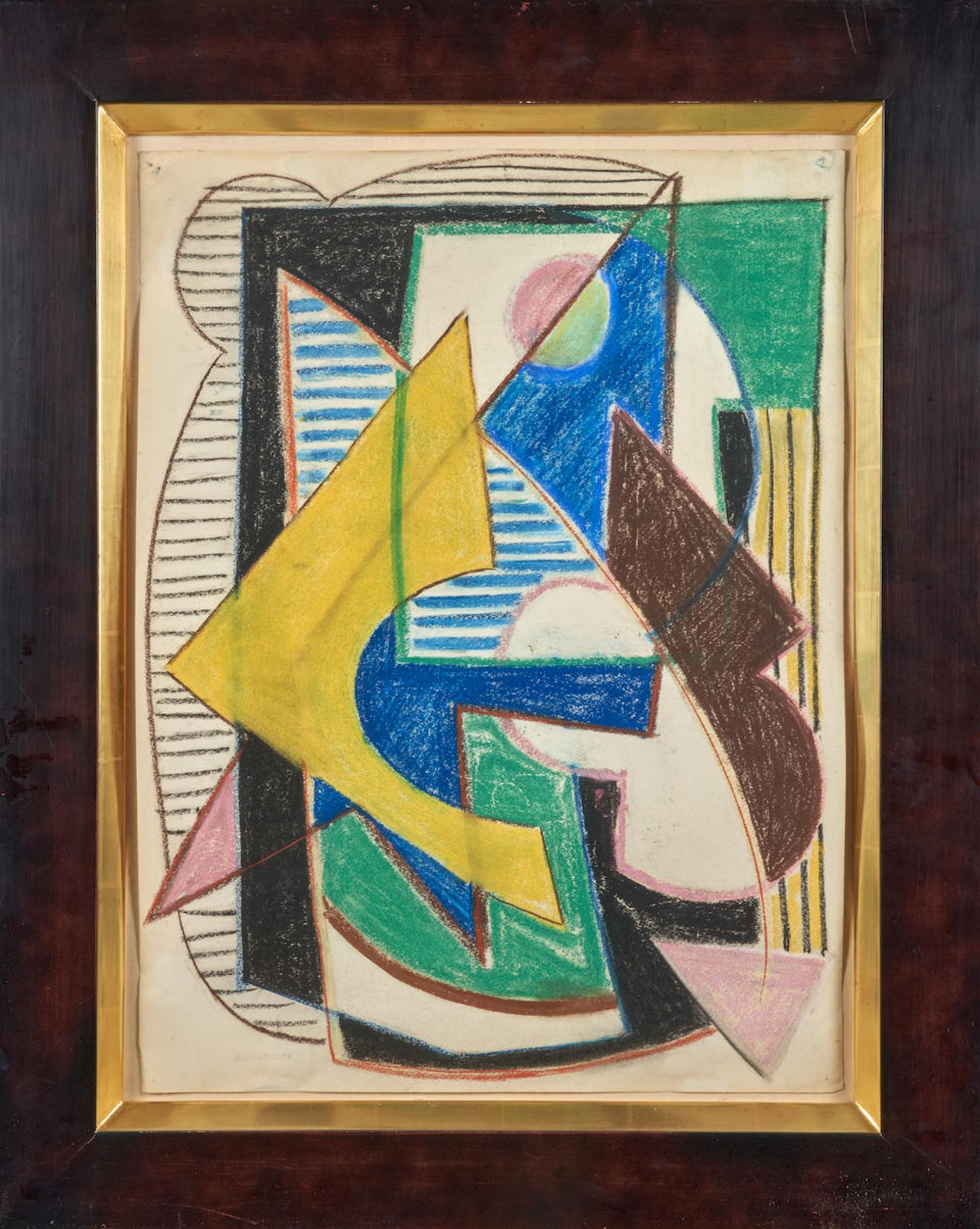 RAMSTONEV COOPERATIVE PAINTING PROJECT (American, 1937-1939) Untitled (framed 78.0 x 62.5 x 3.0 ... - Bild 2 aus 2
