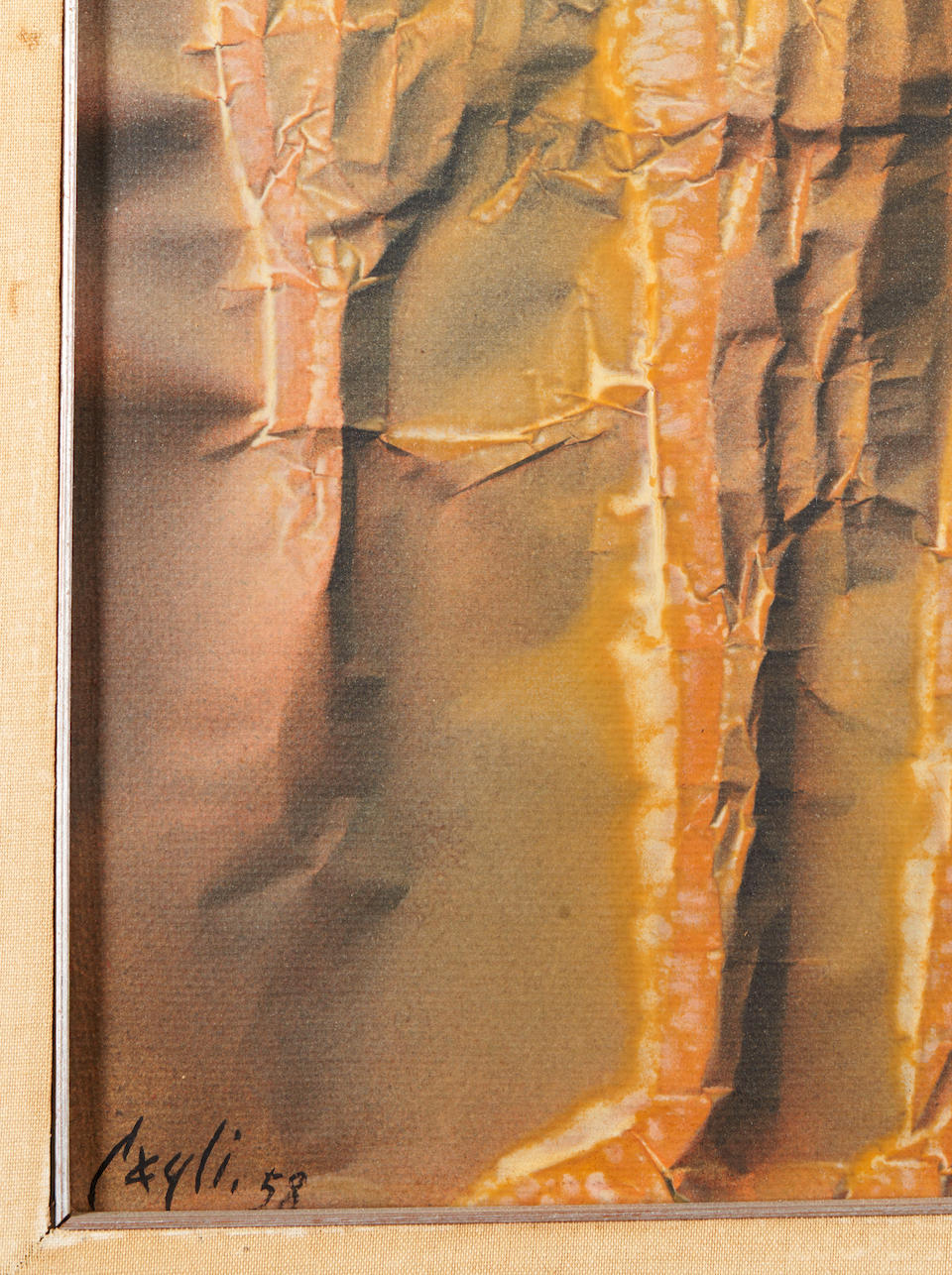 CORRADO CAGLI (Italian/American, 1910-1976) Il Cavaliere Polacco (framed 72.0 x 57.0 x 5.0 cm (2... - Image 3 of 4