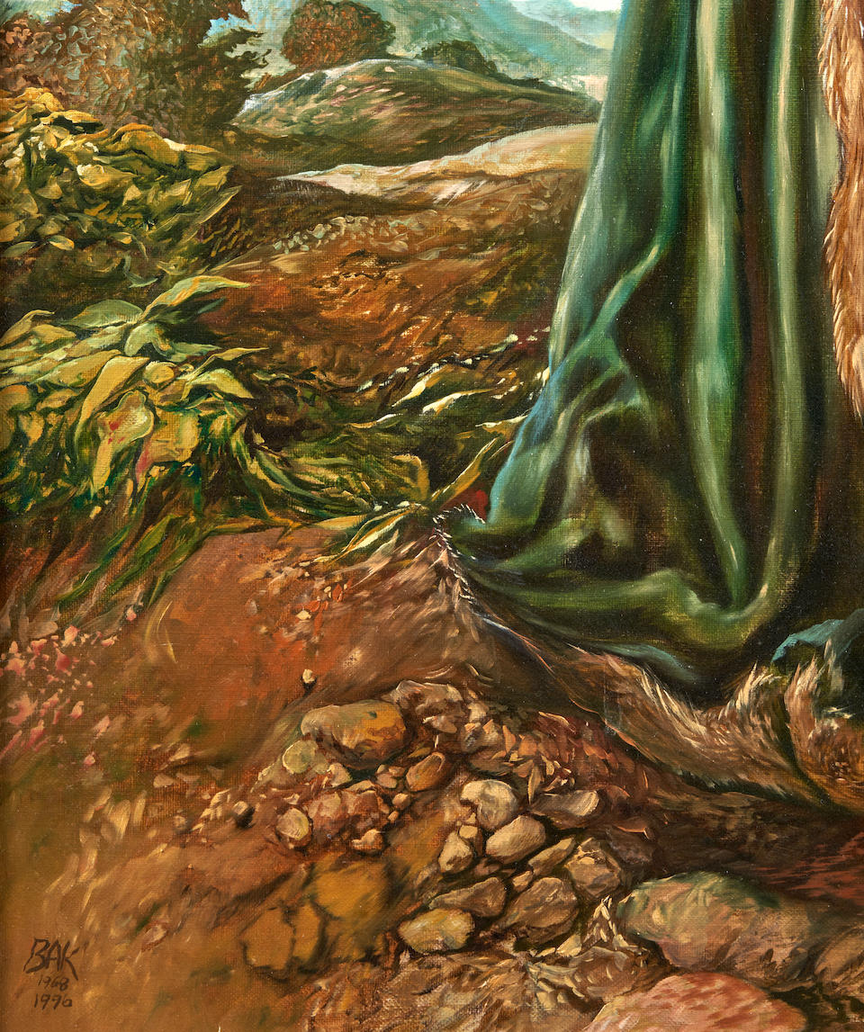 SAMUEL BAK (Israeli/American, born 1933) The Wanderer II (framed 139.7 x 99.0 x 6.4 cm (55 x 39 ... - Bild 4 aus 7