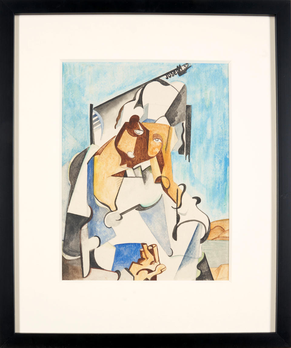 JOSEPH MARSH SHERIDAN (American, 1897-1971) Before the Sea (framed 43.5 x 36.6 x 1.9 cm (17 1/8 ... - Image 2 of 4