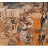 JUSTIN MCCARTHY (American, 1891-1977) Saratoga Trunk (framed 59 x 64 x 4.5 cm (23 1/4 x 25 1/4 x...