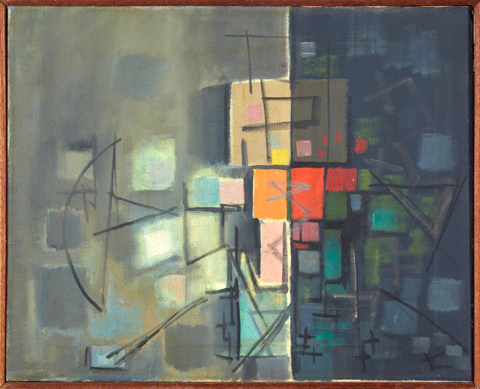 ROBERT JAY WOLFF (American, 1905-1978) The Archer (framed 42.2 x 52.5 x 2.7 cm (16 3/4 x 20 1/2 ... - Bild 2 aus 3