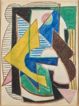 RAMSTONEV COOPERATIVE PAINTING PROJECT (American, 1937-1939) Untitled (framed 78.0 x 62.5 x 3.0 ...
