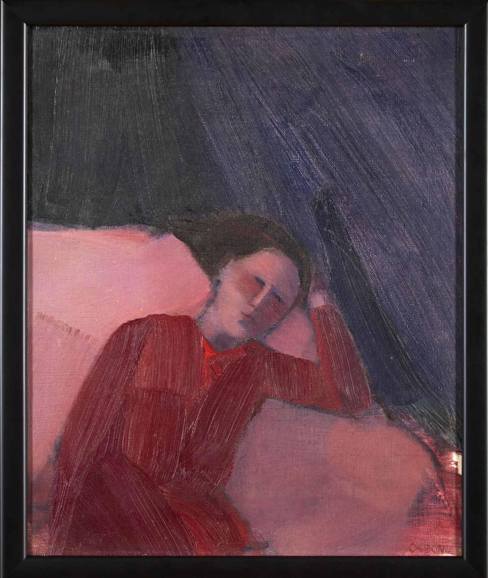 ELIZABETH OSBORNE (American, born 1936) Untitled (framed 50.2 x 42.0 x 3.5 cm (19 3/4 x 16 1/2 x... - Image 2 of 4