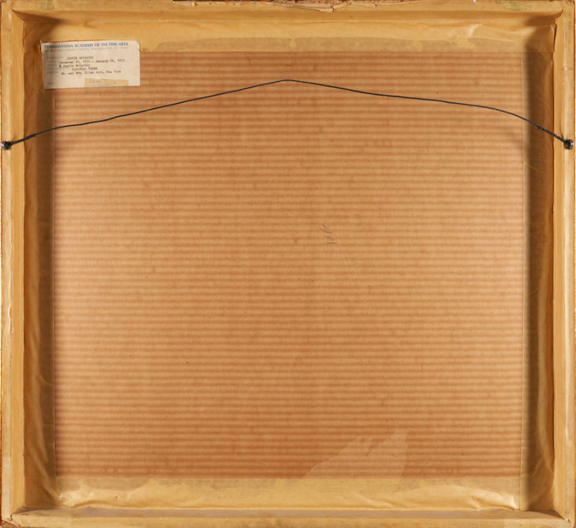 JUSTIN MCCARTHY (American, 1891-1977) Saratoga Trunk (framed 59 x 64 x 4.5 cm (23 1/4 x 25 1/4 x... - Bild 4 aus 4