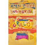 JOHN GRILLO (American, 1917-2014) Untitled (An Exhibition Poster) (framed 125.5 x 85.7 x 2.5 cm ...
