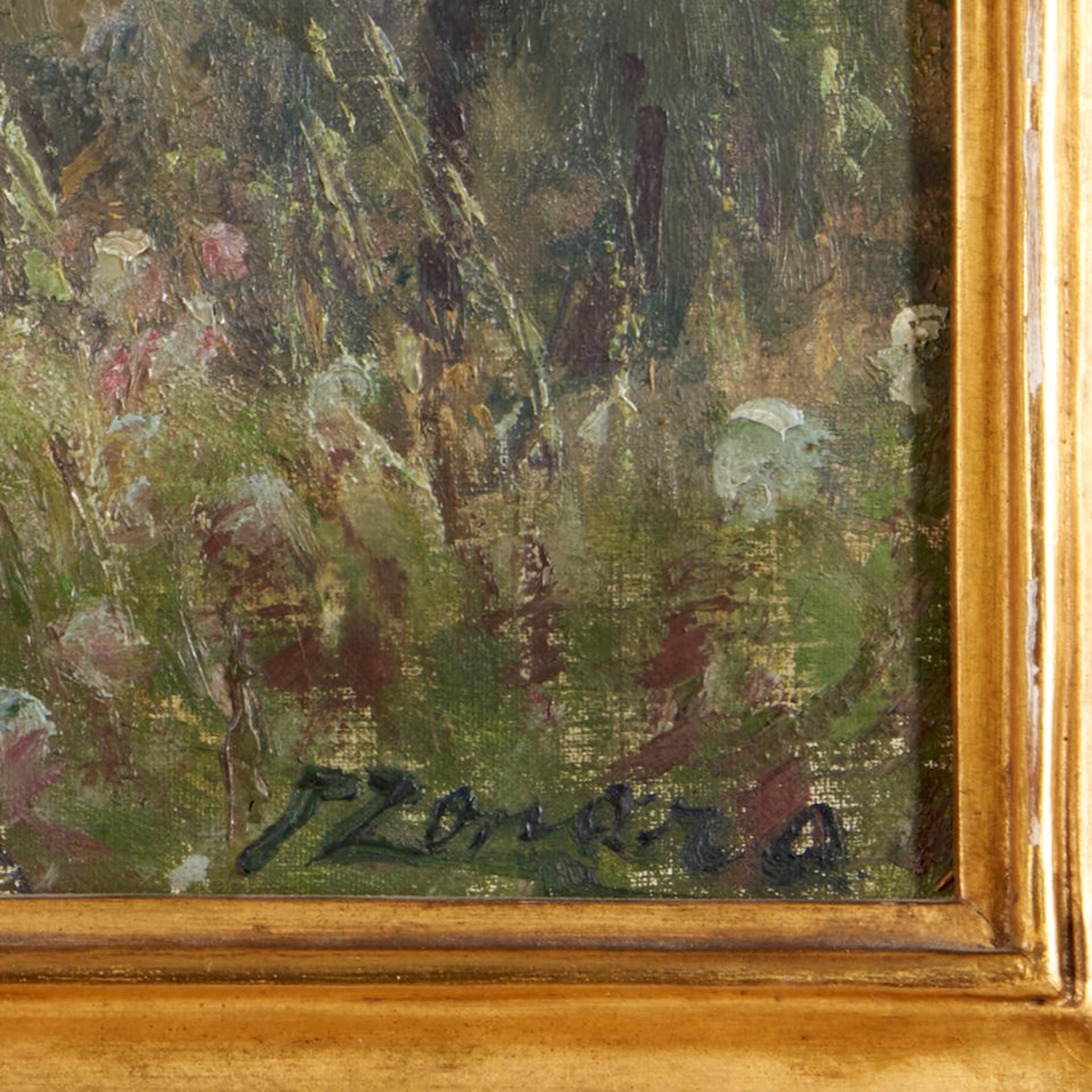 FAUSTO ZONARO (Italian, 1854-1929) Olivi sulle alture di San Remo (framed 47.0 x 67.5 x 3.8 cm (... - Bild 3 aus 4