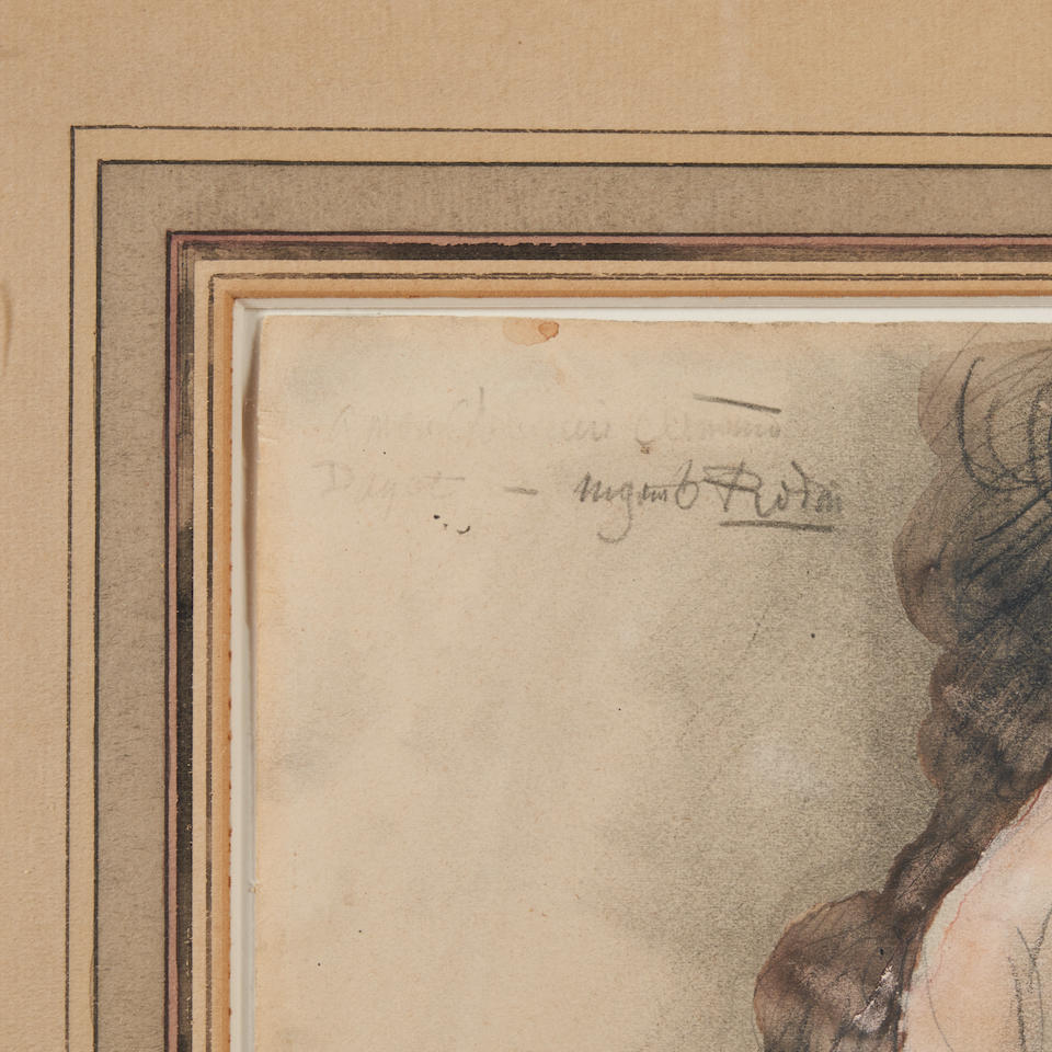 AUGUSTE RODIN (French, 1840-1917), 1900 Femme nue debout vers la droite (framed 50.3 x 42.0 x 1.... - Bild 3 aus 7