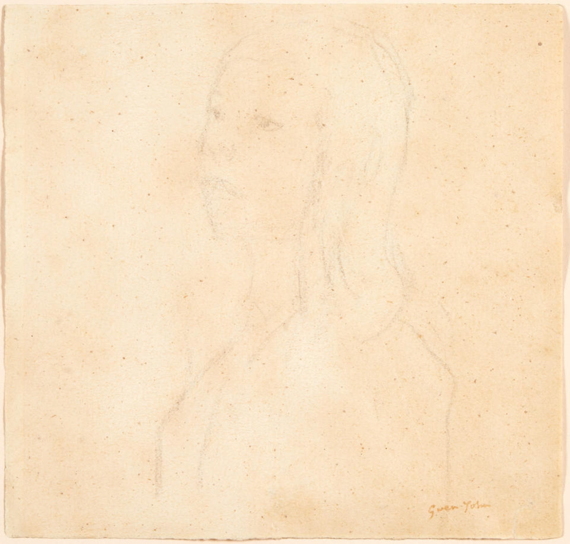 GWEN JOHN (British, 1876-1939) Portrait of a Girl