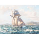 ROY CROSS (British, born 1924) Revenue Cutter 'Californian' (framed (under glass) 83.0 x 103.0 x...