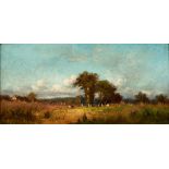 LEON VICTOR DUPRÉ (French, 1816-1879) Figures and Livestock in a Field with a Cottage (fram...