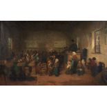 ANTOINE EDOUARD JOSEPH MOULINET (French, 1833-1891) The Village School (framed 120.0 x 184.0 x 4...