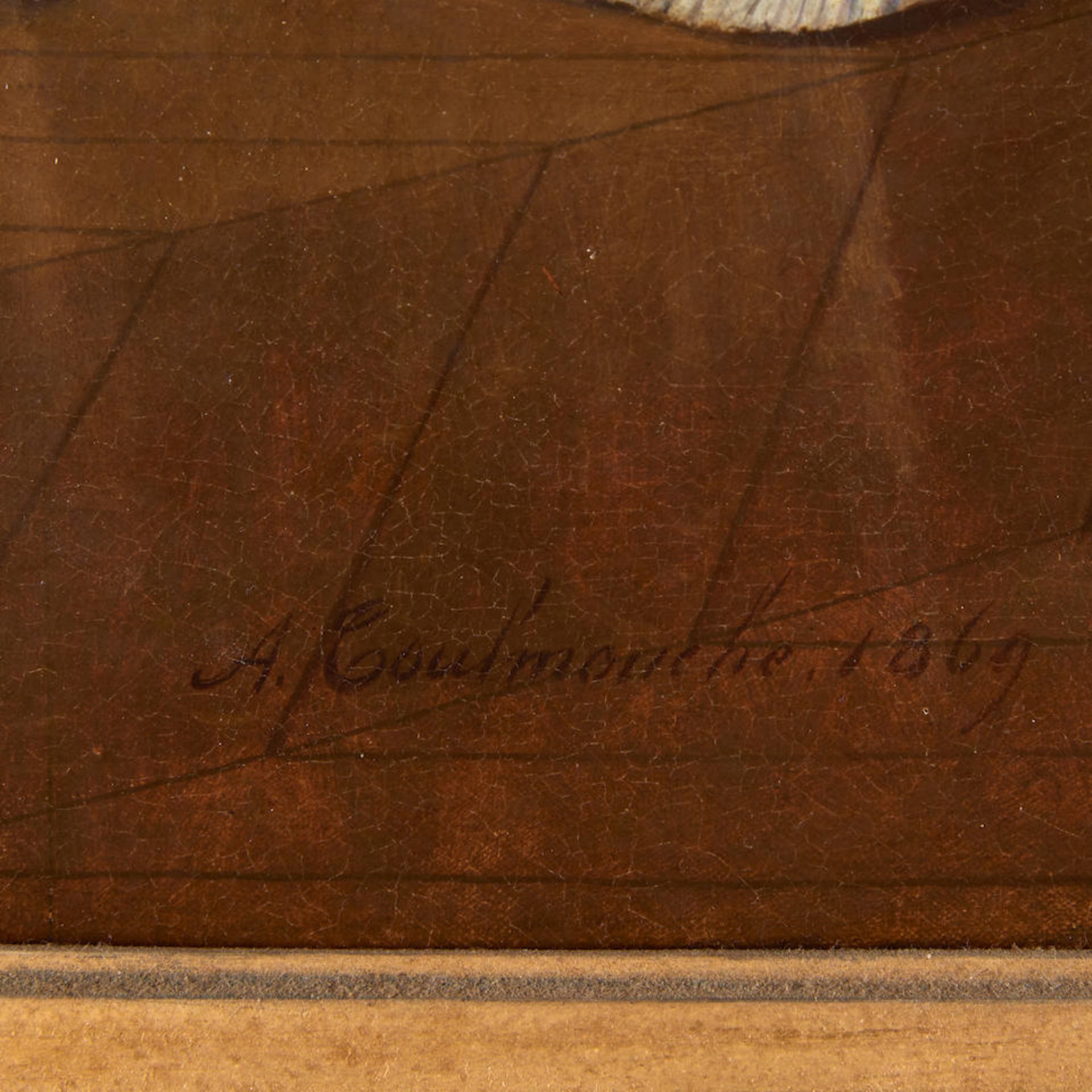 AUGUSTE TOULMOUCHE (French, 1829-1890) A Long-Awaited Letter (framed 98.0 x 88.0 x 10.0 cm (38 5... - Bild 3 aus 4