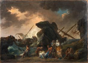 French School (early 19th Century) The Shipwreck (unframed)