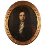 Circle of Sir Peter Lely (British, 1618-1680) Portrait of John Somers Wearing a Large Wig and Br...