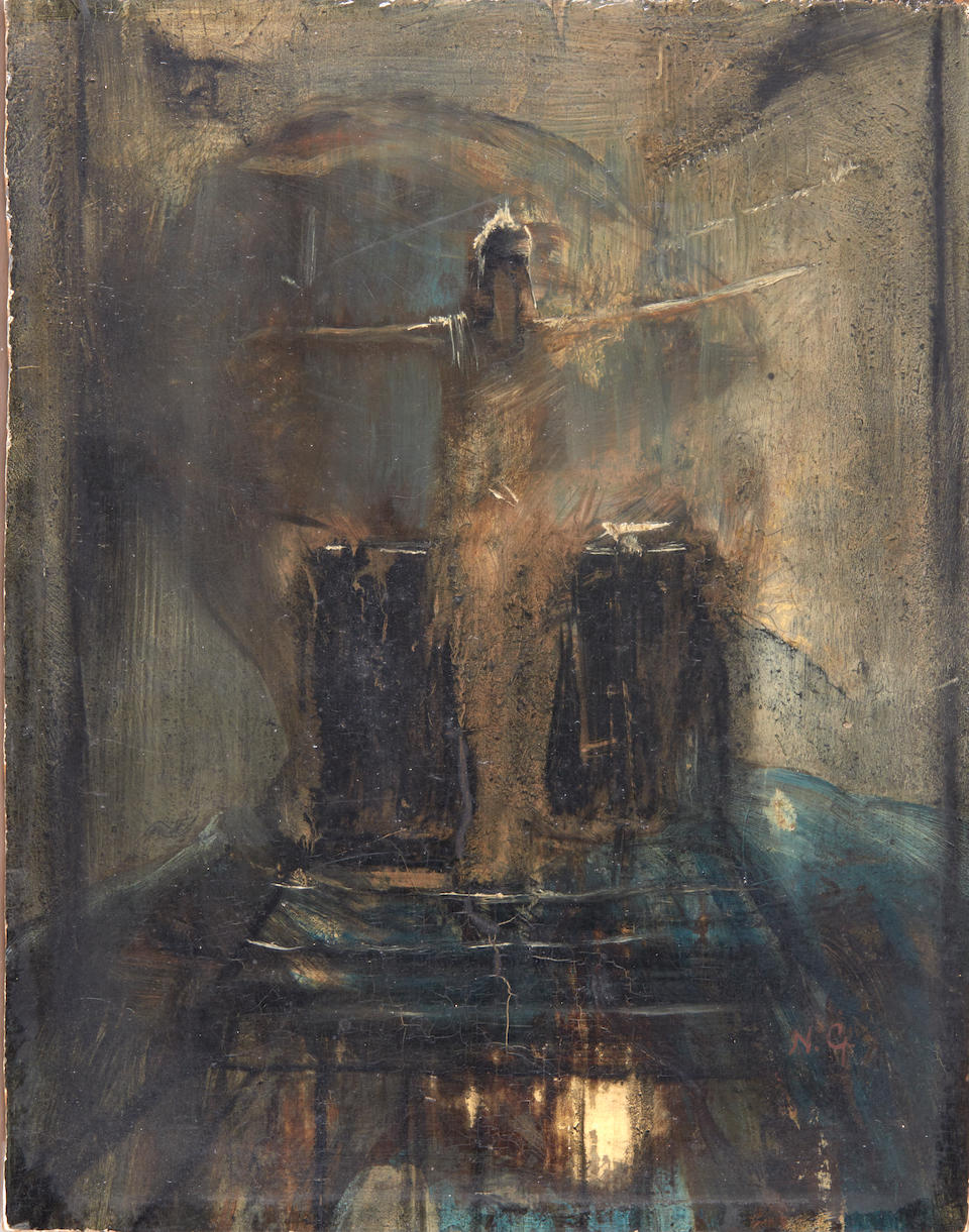 NIKOLAOS GYSIS (Greek, 1842-1901) Study for Arachne