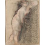 AUGUSTE RODIN (French, 1840-1917), 1900 Femme nue debout vers la droite (framed 50.3 x 42.0 x 1....