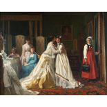 CHARLES LOUIS BAUGNIET (Belgian, 1814-1886) Farewell to the Bride (framed 82.0 x 98.0 x 5.0 cm (...