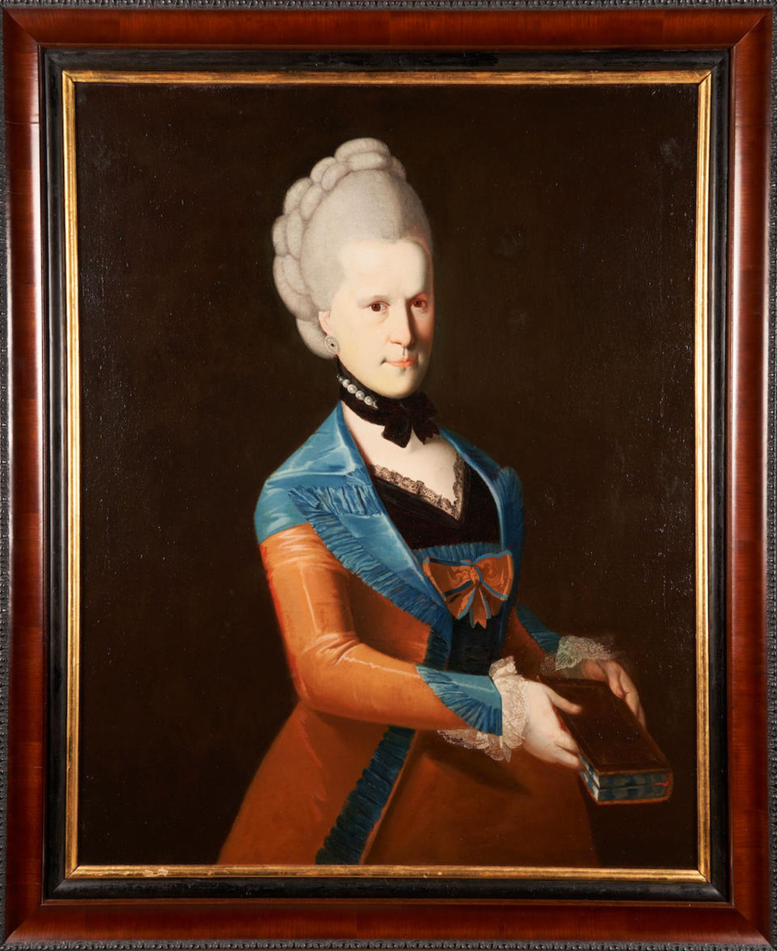 Attributed to Caspar Schneider (German, 1753-1839) A Set of Five Portraits of a German Patriciat... - Image 3 of 7