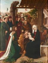 After Gerard David, Dutch (18th/19th Century) The Adoration of the Magi (framed 82.5 x 67.0 x 3....