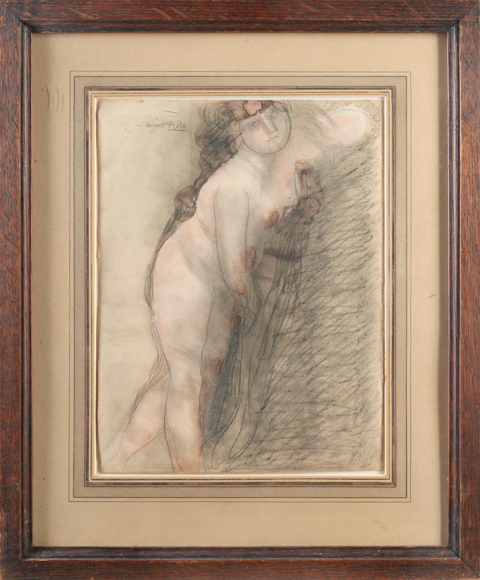 AUGUSTE RODIN (French, 1840-1917), 1900 Femme nue debout vers la droite (framed 50.3 x 42.0 x 1.... - Image 7 of 7