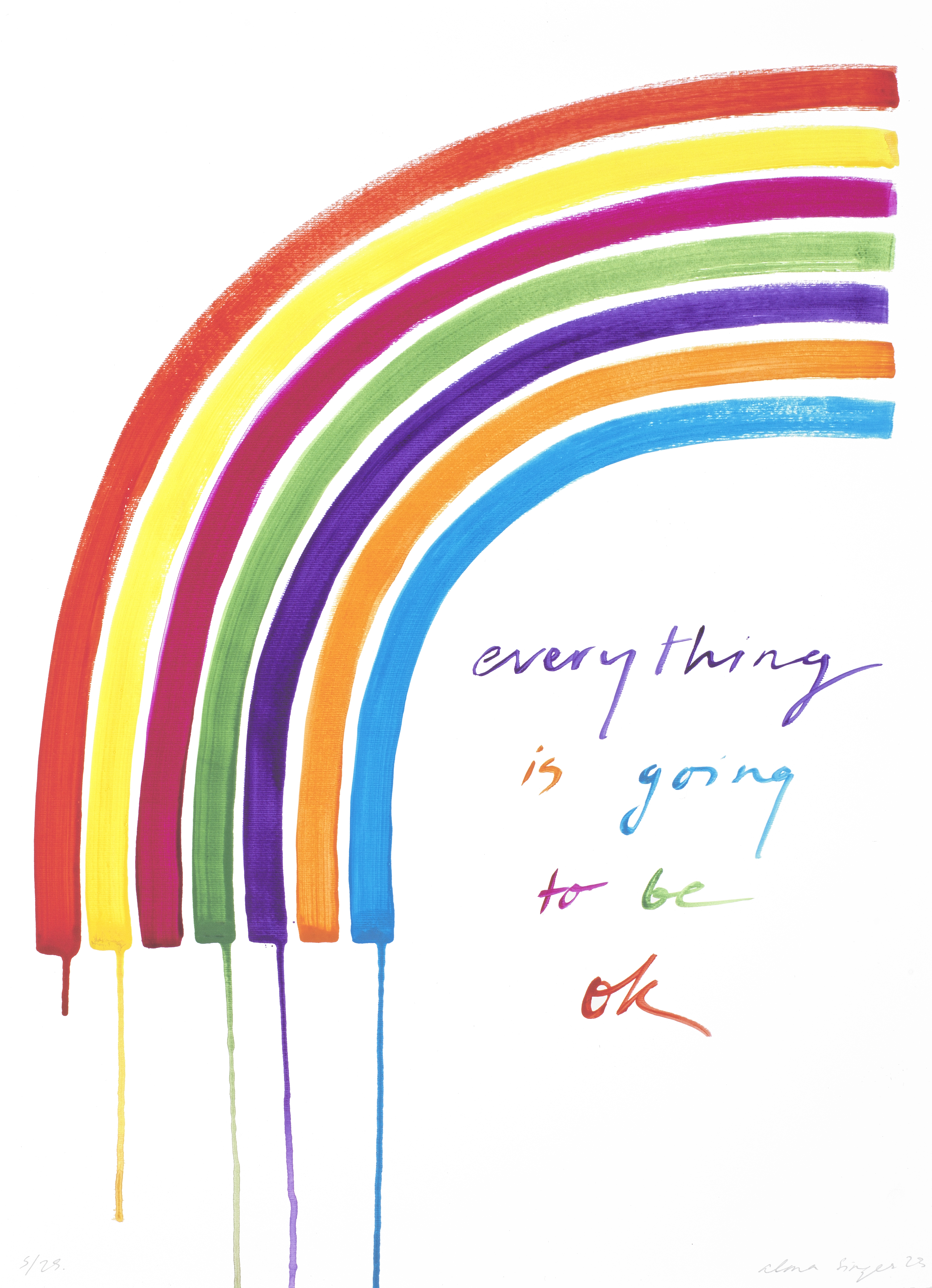 Alma Singer (British, born 1986) Everything Is Going to Be Ok Archival inkjet print in colours, ...