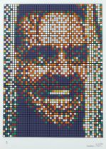 Invader (French, born 1969) Rubik Kubrick II (Jack) Screenprint in colours, 2007, on wove paper,...