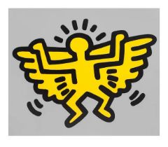 Keith Haring (American, 1958-1990) One Plate (Angel), from Icons Screenprint in colours with emb...