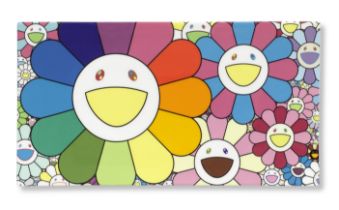 Takashi Murakami (Japanese, born 1962) Pop Up Flower Porcelain plate, 2020, published by Kaikai ...
