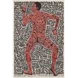 Keith Haring (American, 1958-1990) Into 84 Lithographic poster in colours, 1984, on wove paper, ...