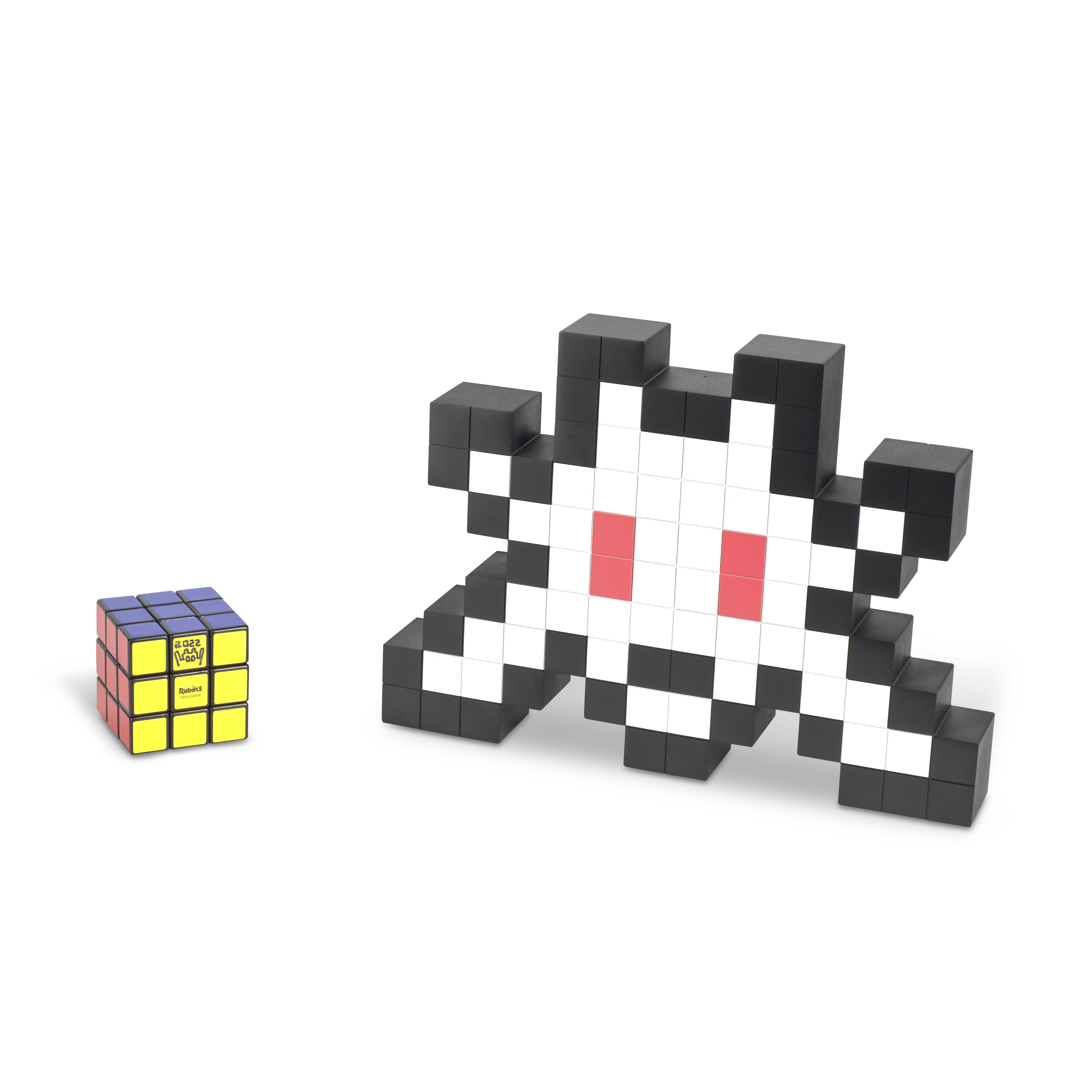 Invader (French, born 1969) 3D Little Big Space; Rubik's X Invader Cube Vinyl multiple, 2022, w...