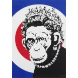 Banksy (British, born 1974) Monkey Queen Screenprint in colours, 2003, on wove paper, signed and...