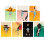 Allen Jones R.A. (British, born 1937) Life Class The set of 14 lithographs in colours, forming s...