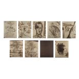 Julian Schnabel (American, born 1951) Tod, Cage Without Bars The complete set of nine etching wi...