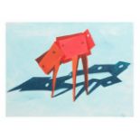 Phyllida Barlow (British, born 1944) Pointer Screenprint in colours, 2020, on wove paper, signed...