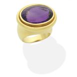 PALOMA PICASSO FOR TIFFANY: AMETHYST DRESS RING,